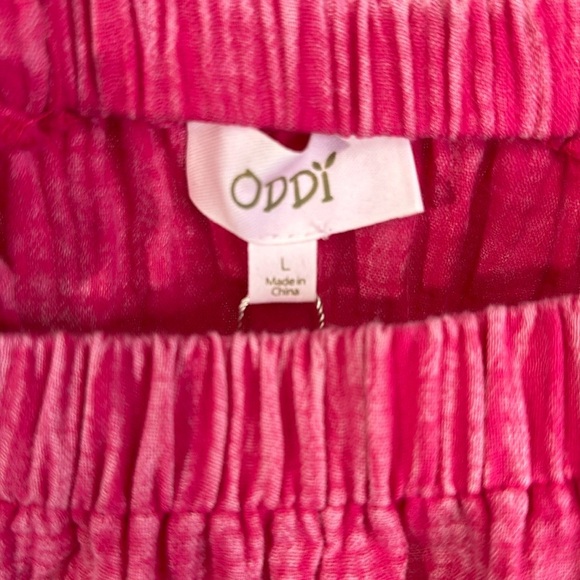 Pink Ruffled Women's Tank Top - Picture 3 of 6
